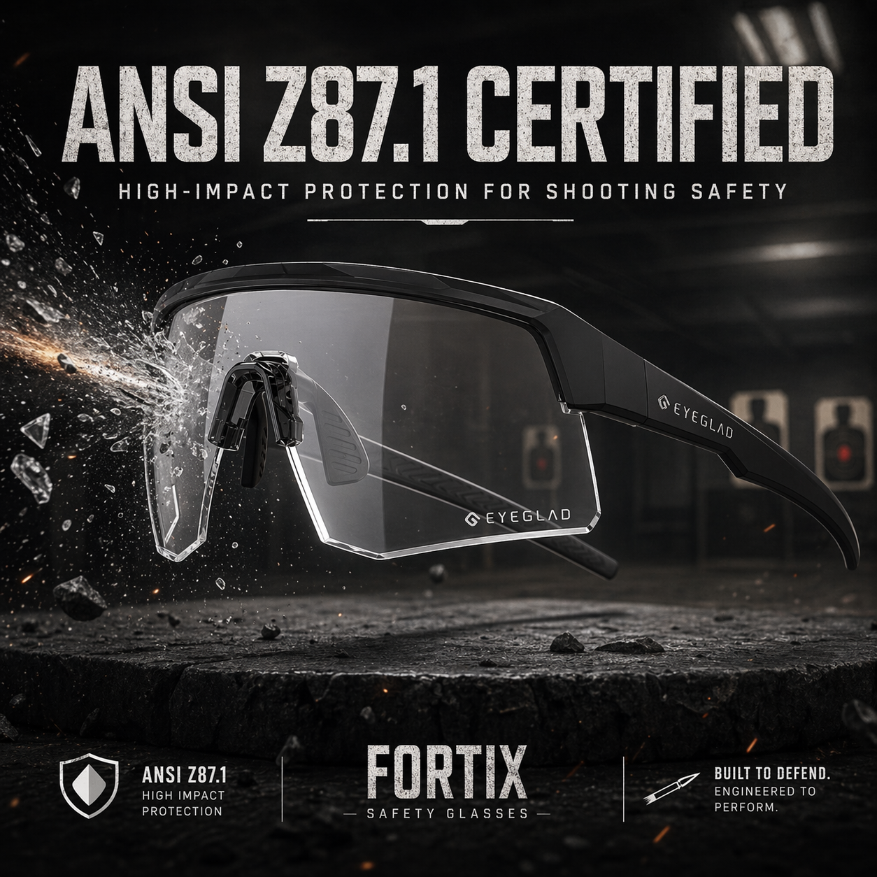 FORTIX MATTE KHAKI/PURE CLEAR