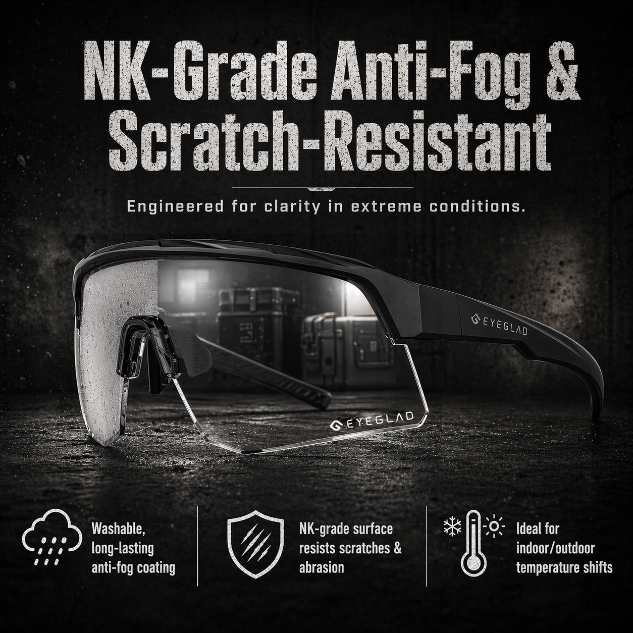 FORTIX DARK GRAY/PURE CLEAR