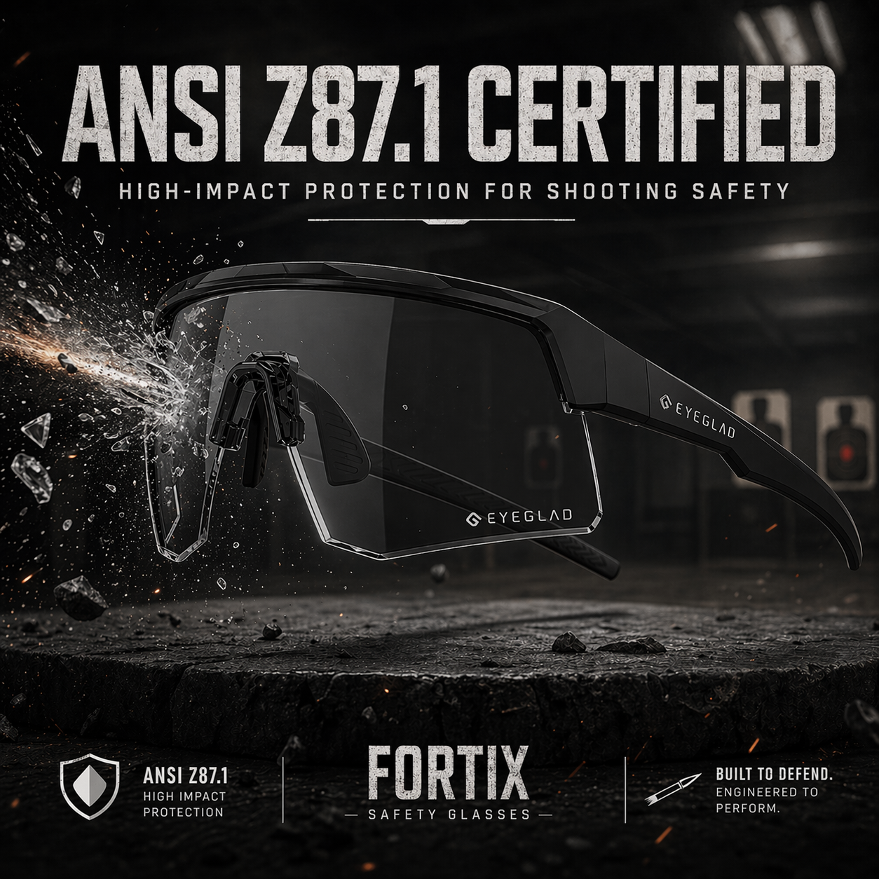 FORTIX MATTE BLACK/SMOKE GRAY